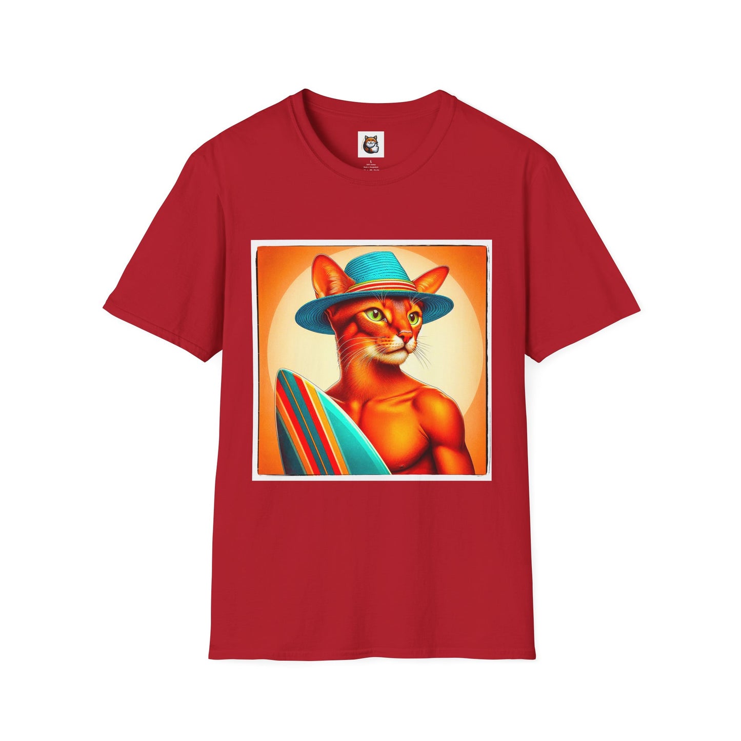 Abyssinian surfing Softstyle T-Shirt