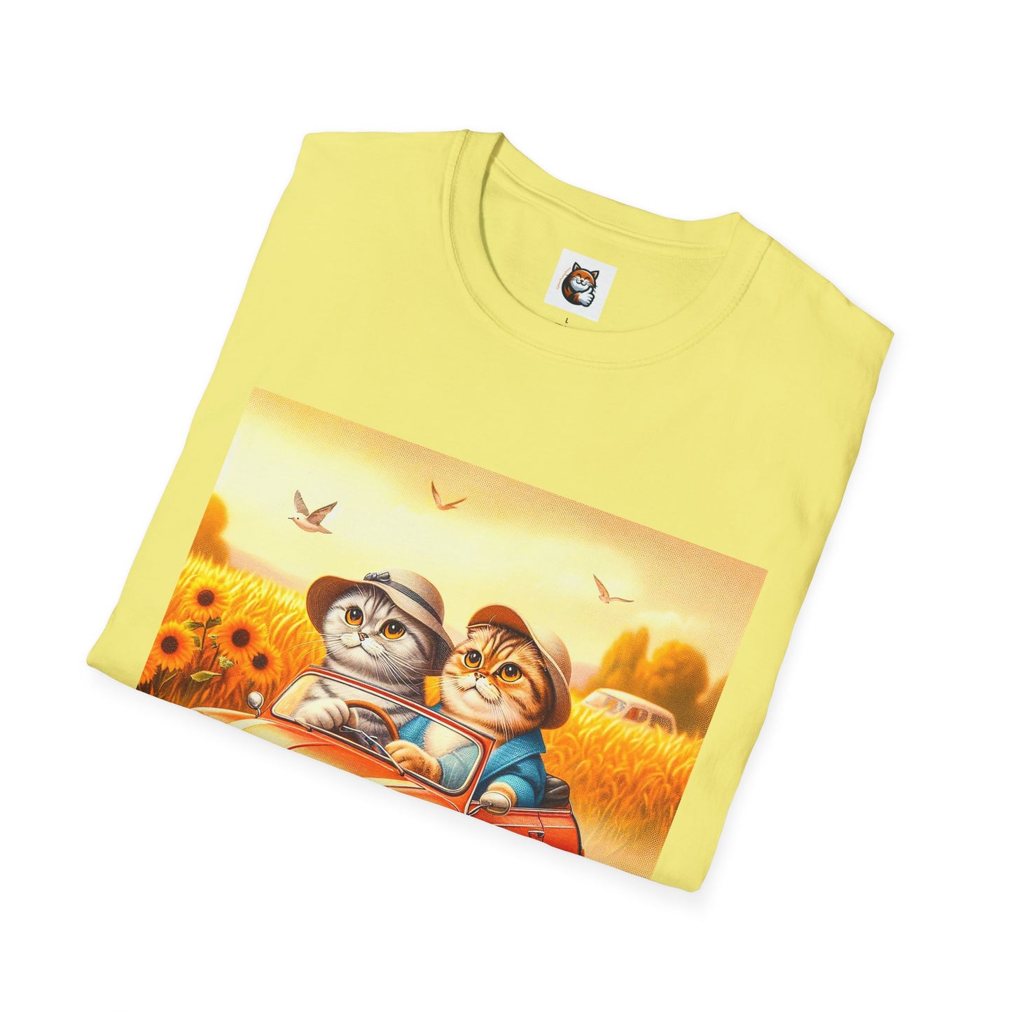 Scottish Fold pretty flowers shirt