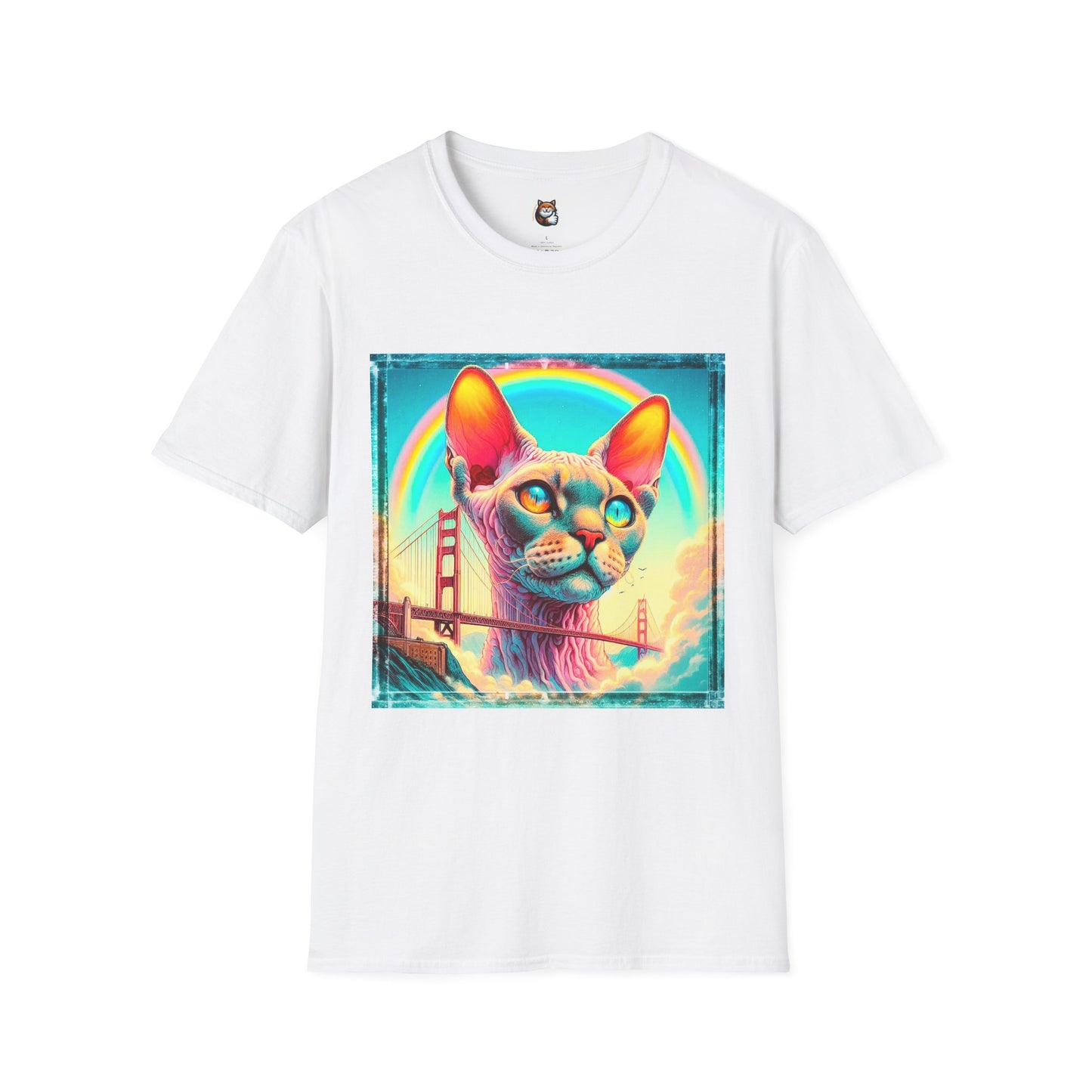 Devon Rex Cat Unisex Softstyle T-Shirt