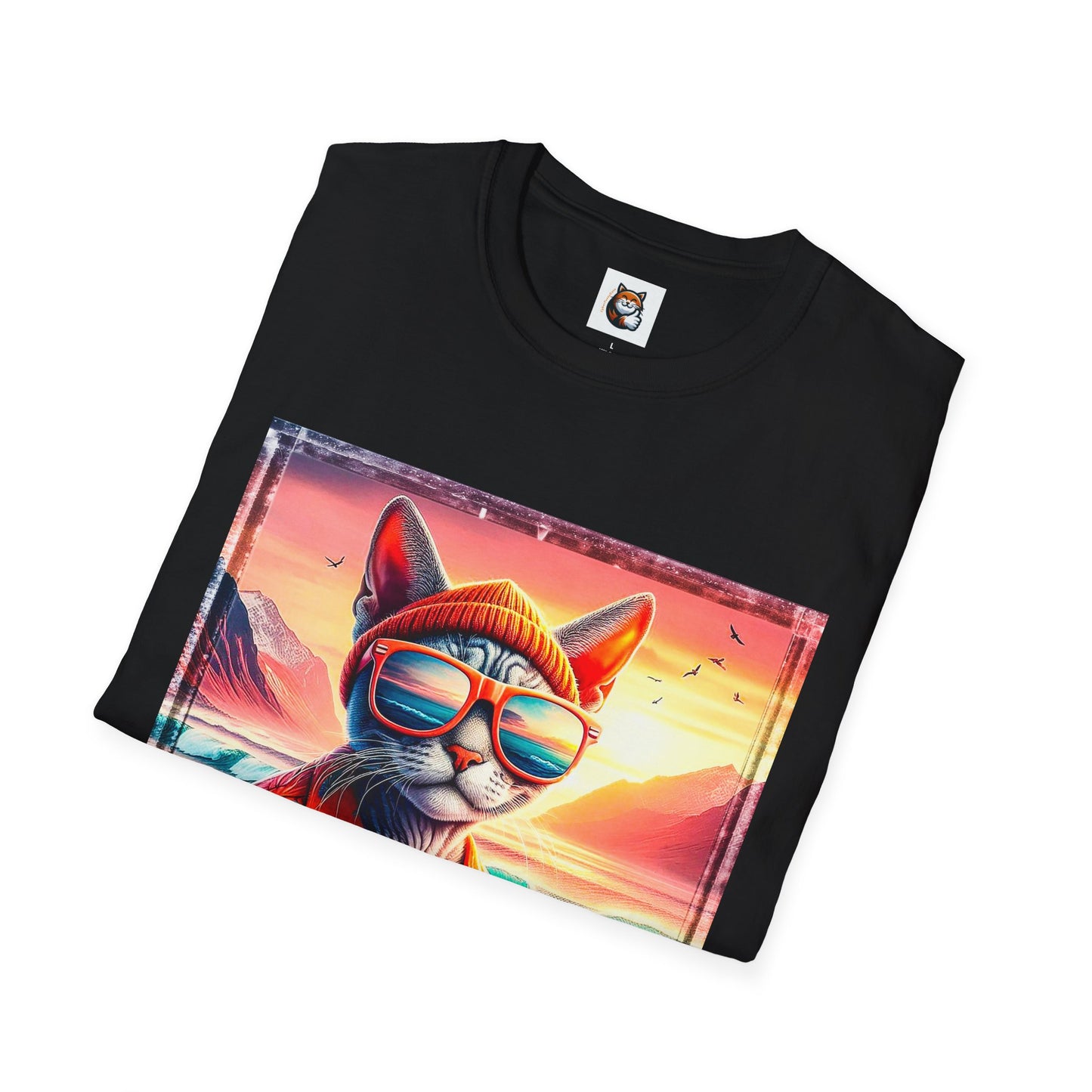 Devon Rex Cat Unisex Softstyle T-Shirt
