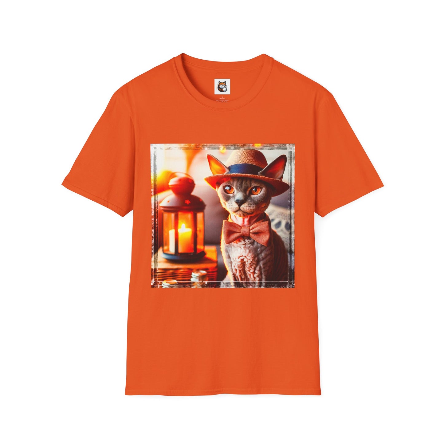 Devon Rex Cat Unisex Softstyle T-Shirt