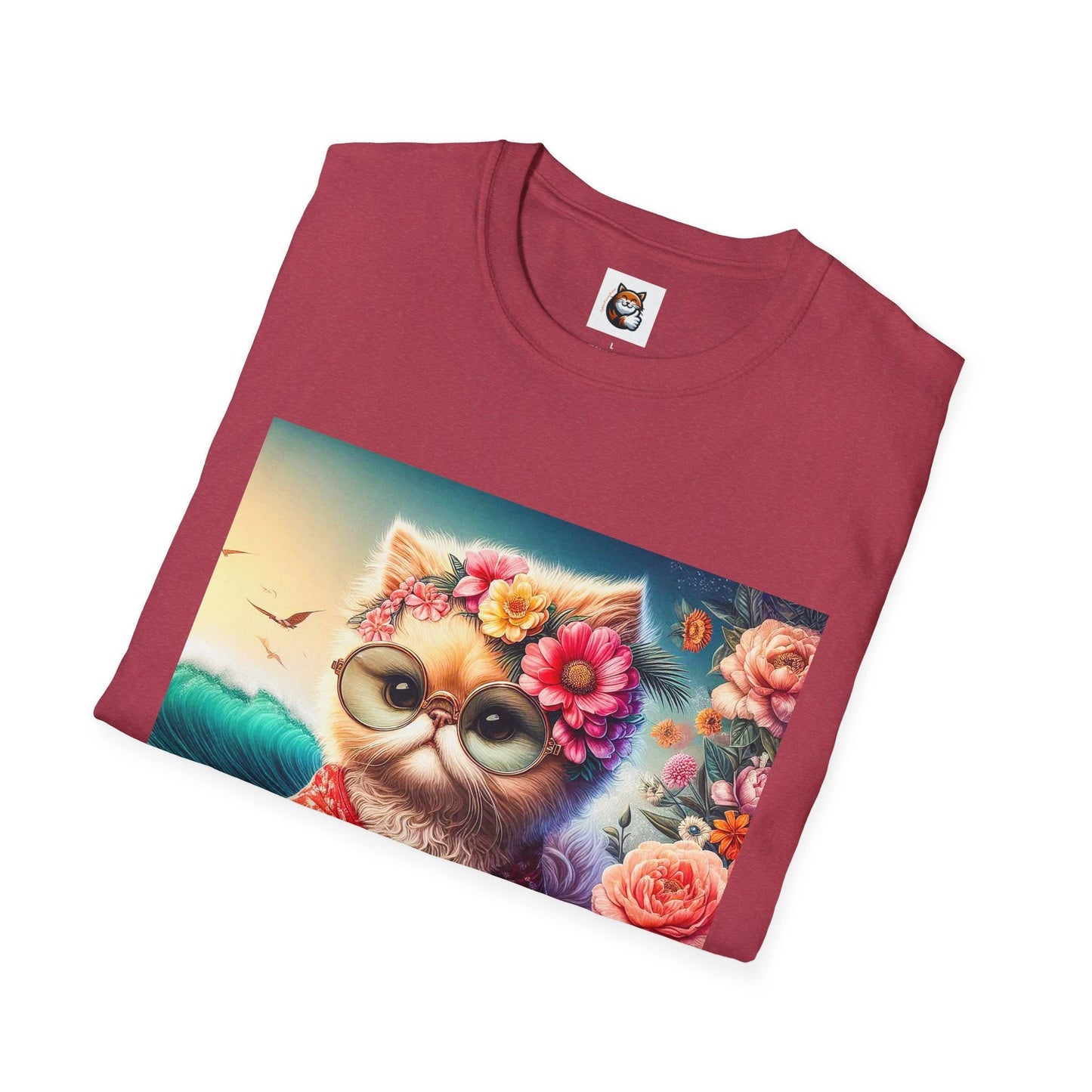 Selkirk Rex Cat T-Shirt beach babe by Printify