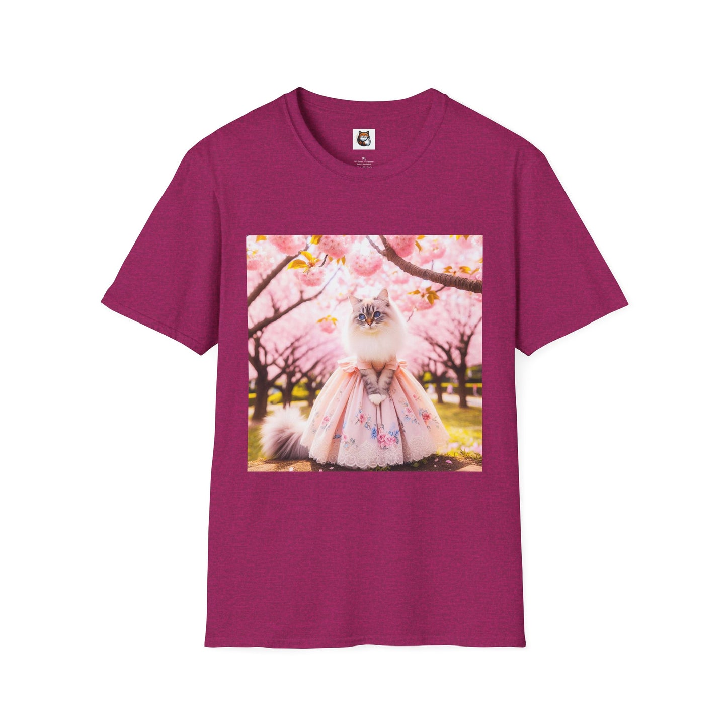 Siberian Cat pink dress shirt