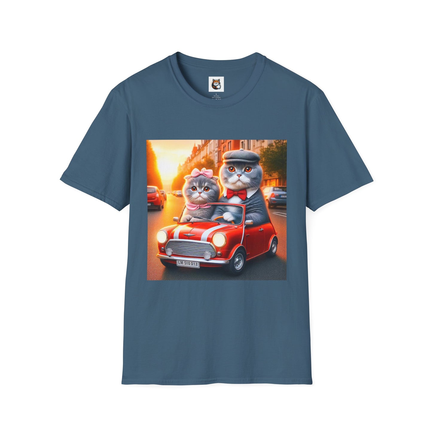 Scottish Fold tiny car T-Shirt