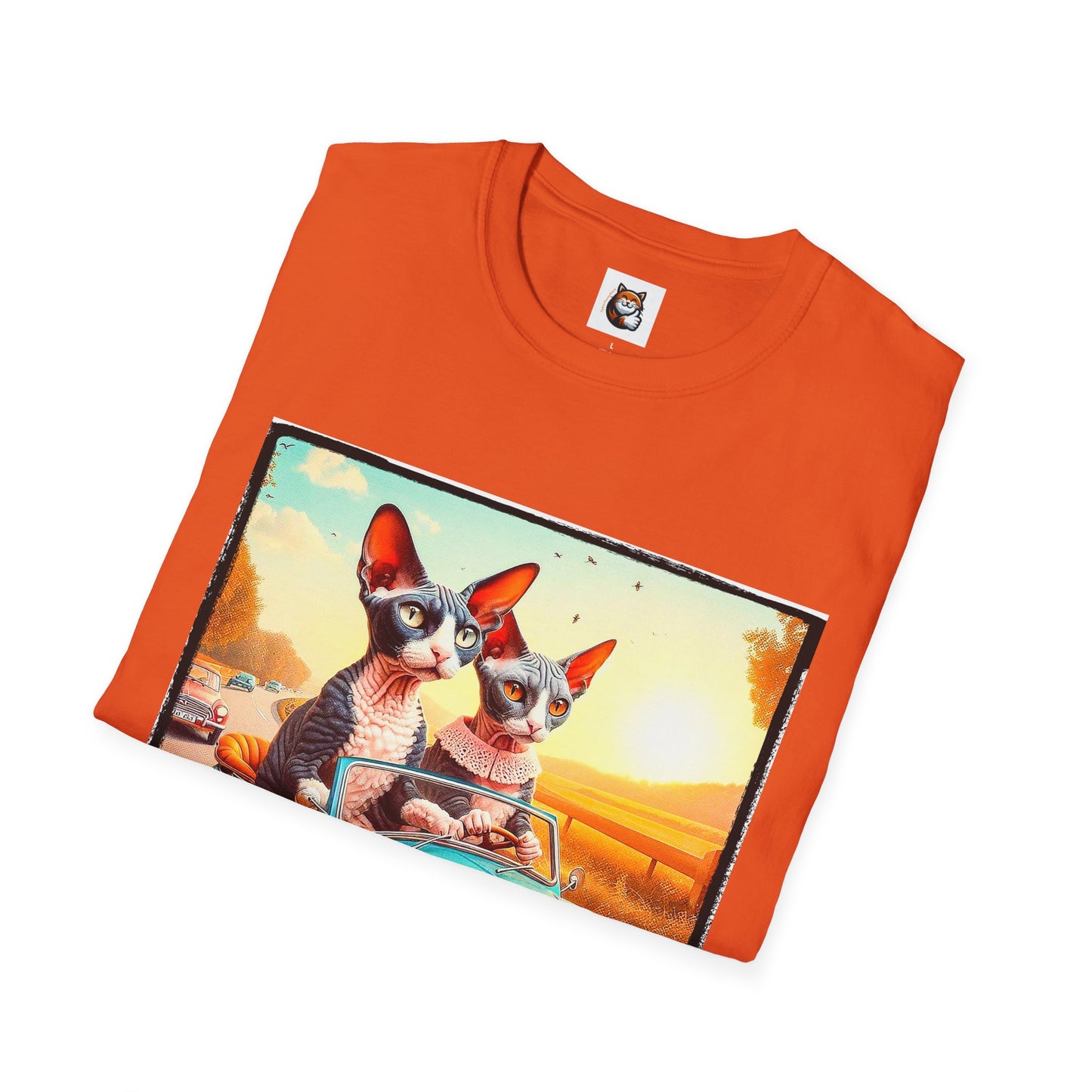 Wacky Cornish Rex Cat tiny car T-Shirt