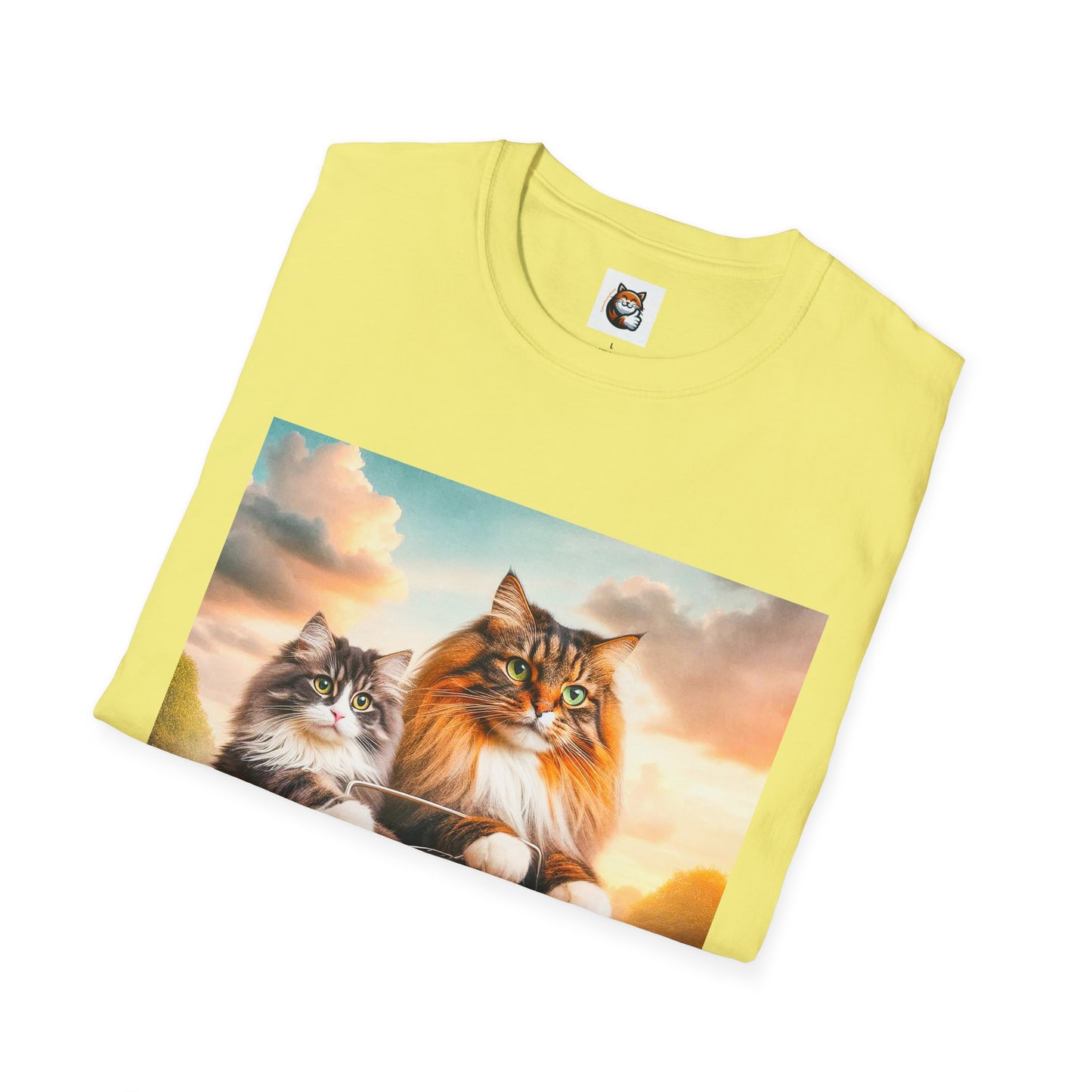 Wacky Norwegian Forest Cat Unisex Softstyle T-Shirt