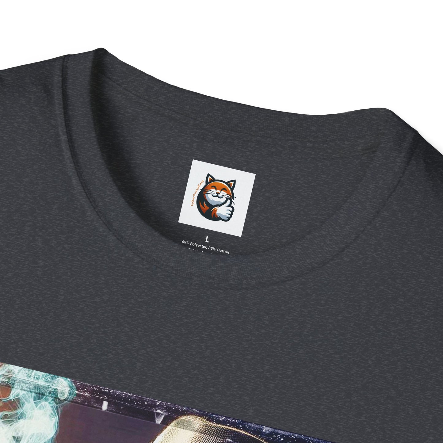 Devon Rex Cat whiskey drinker Softstyle T-Shirt