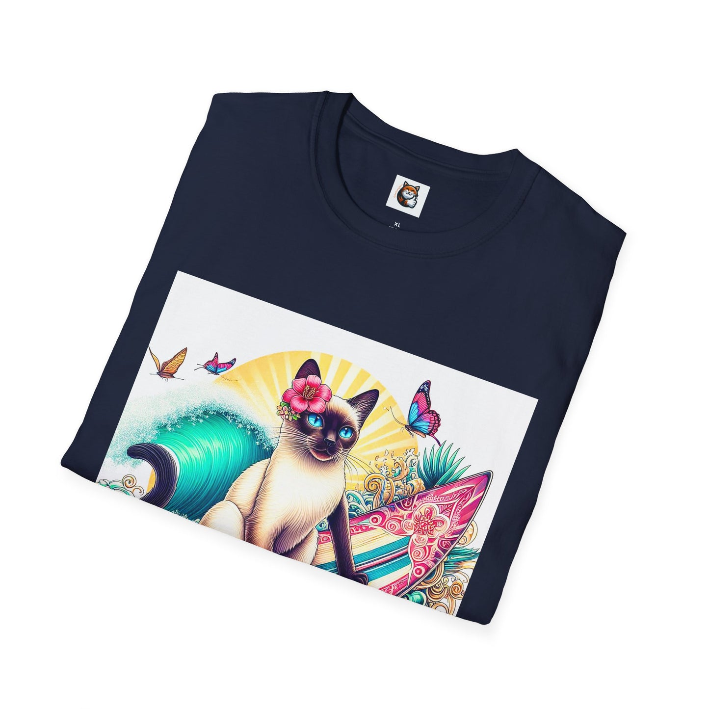 Siamese Cat surfing