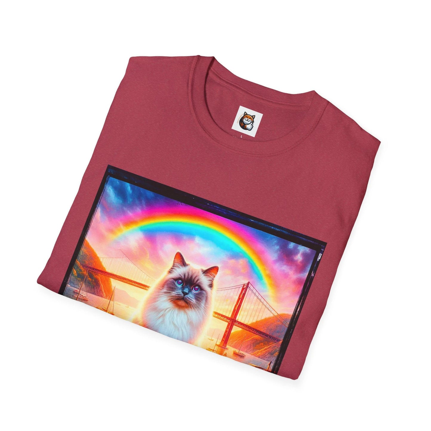 Birman rainbow bridge Softstyle T-Shirt by Printify