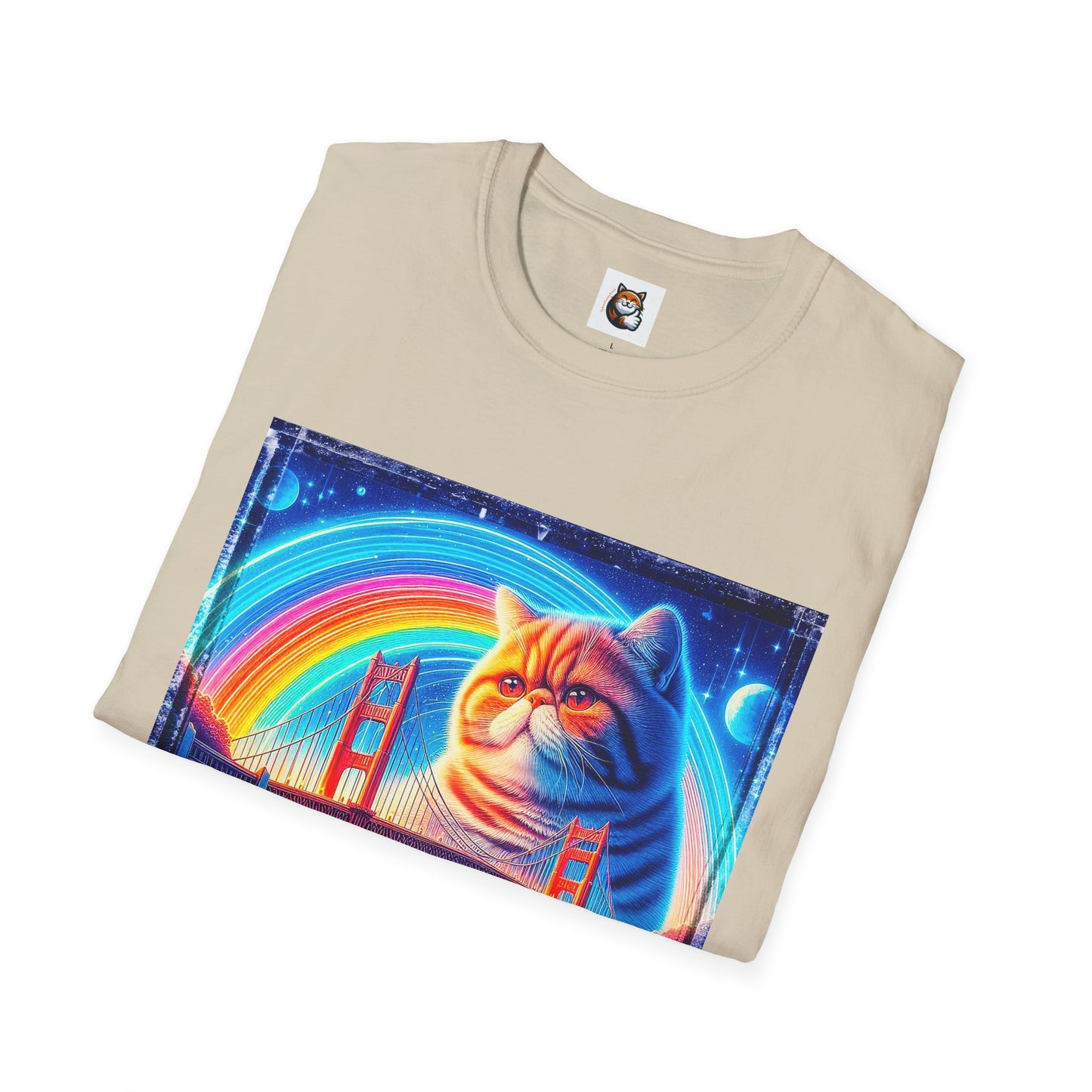 Exotic Shorthair Cat Unisex Softstyle T-Shirt