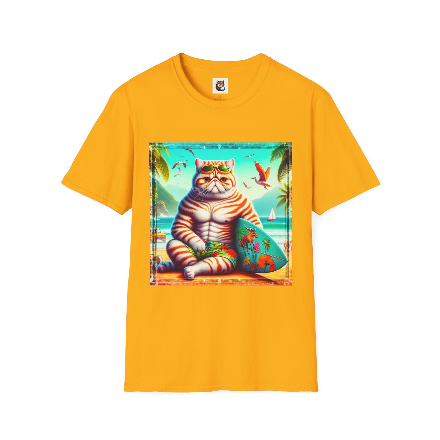 Exotic Shorthair Cat Unisex Softstyle T-Shirt