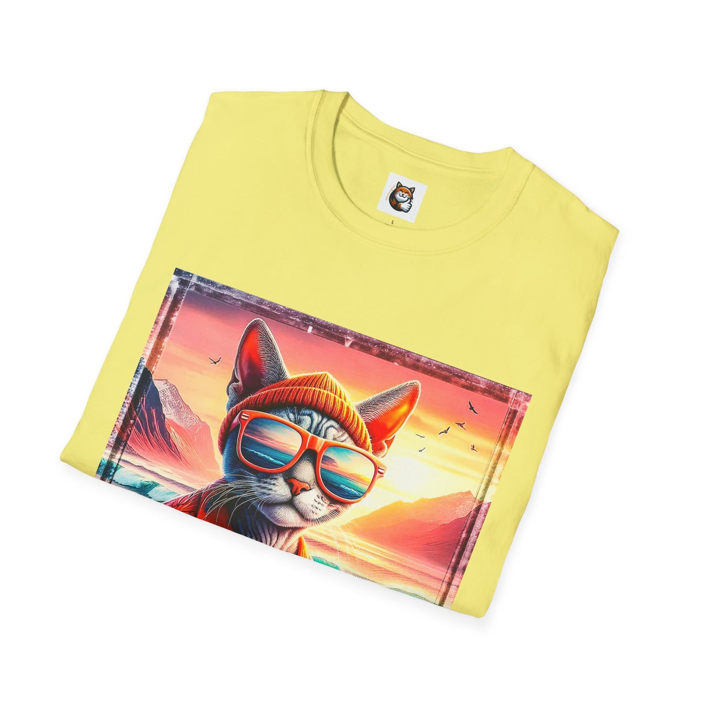 Devon Rex Cat Unisex Softstyle T-Shirt