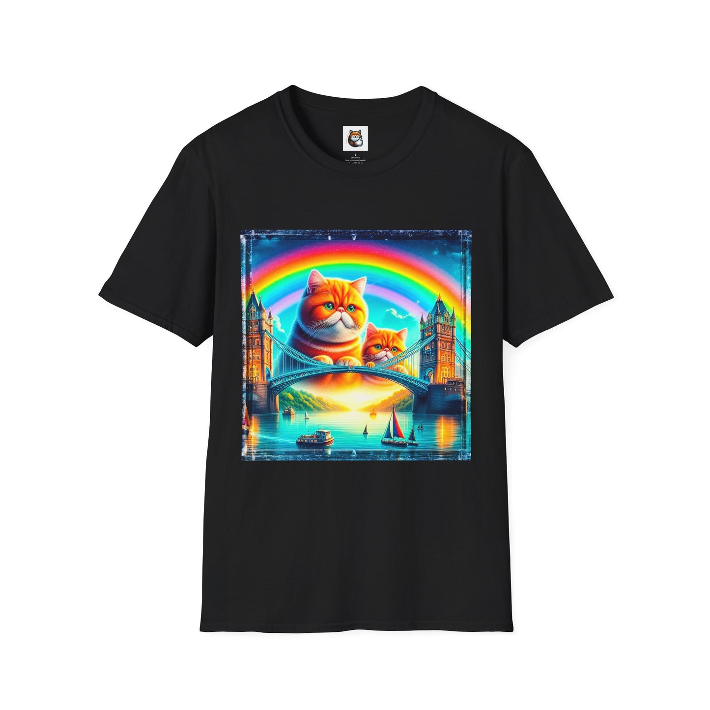 Exotic Shorthair Cat Unisex Softstyle T-Shirt
