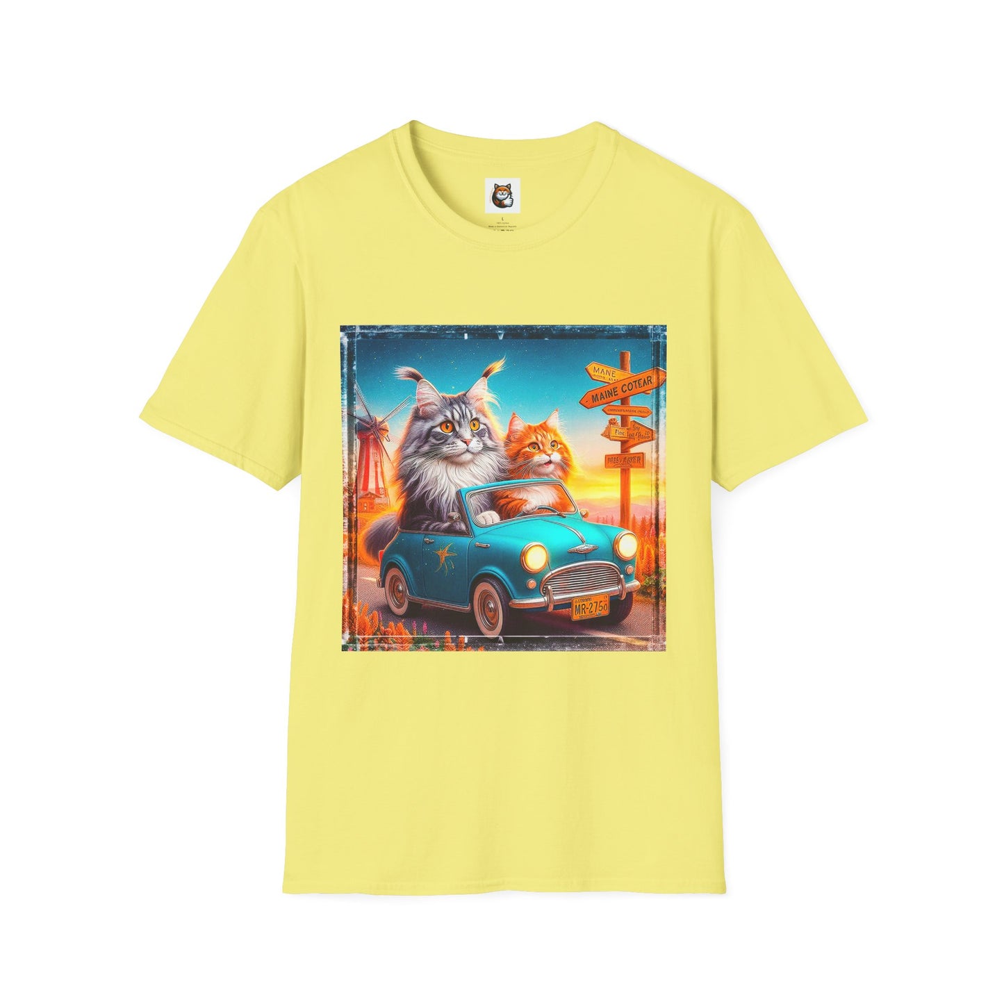 Wacky Maine Coon Unisex Softstyle T-Shirt