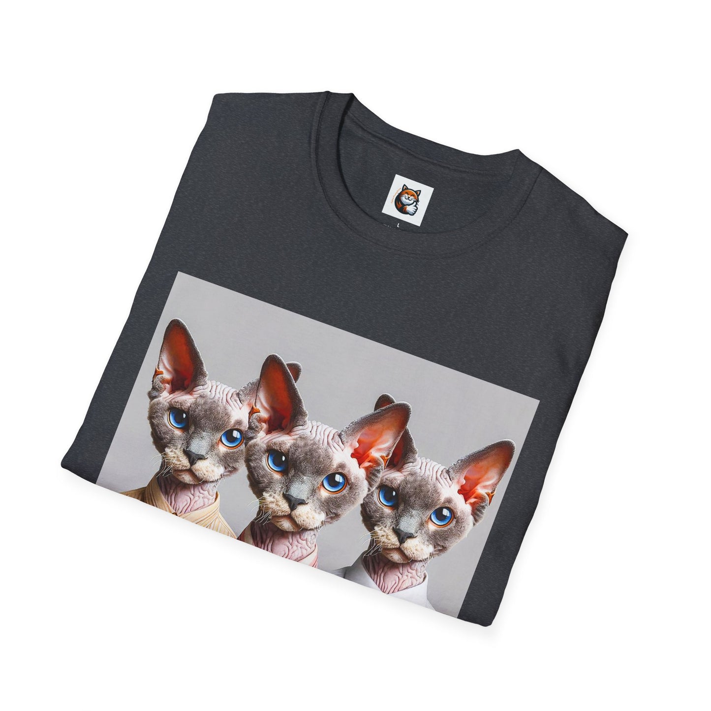 Devon Rex Cat business suits Softstyle T-Shirt