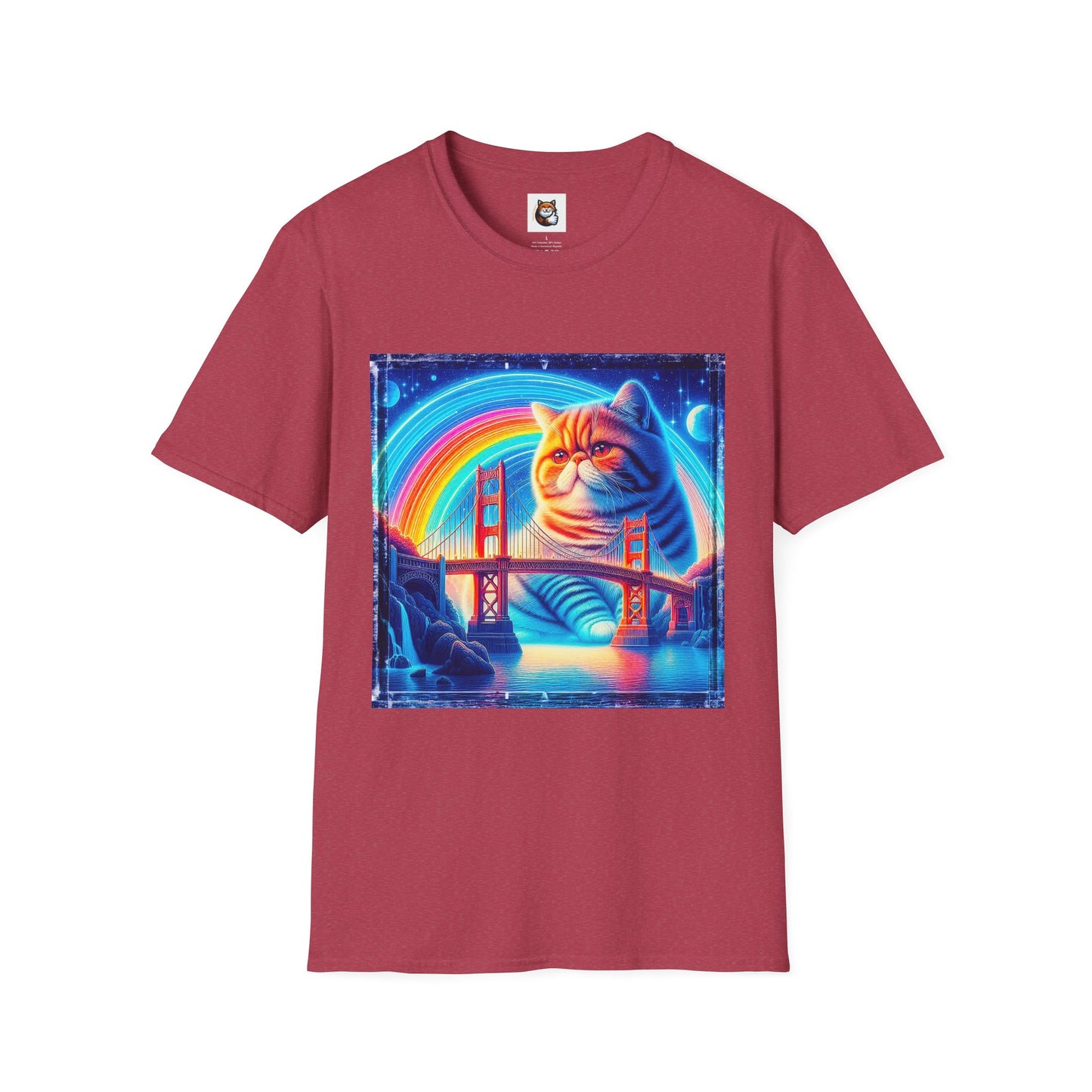 Exotic Shorthair Cat Unisex Softstyle T-Shirt