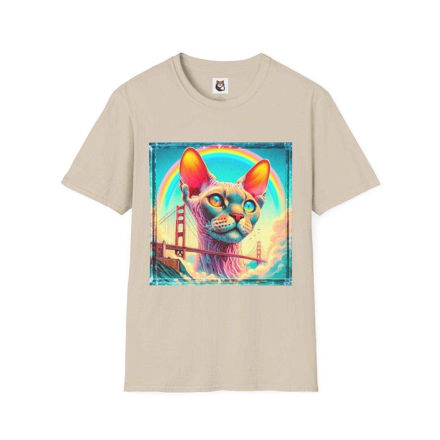 Devon Rex Cat Unisex Softstyle T-Shirt