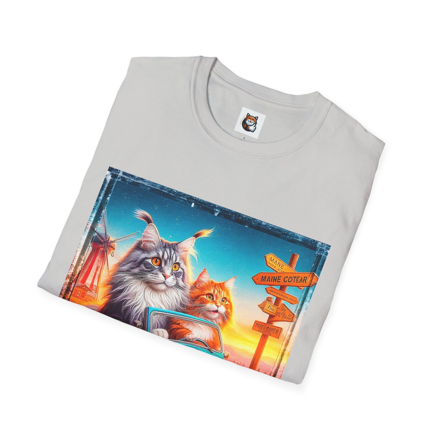 Wacky Maine Coon Unisex Softstyle T-Shirt