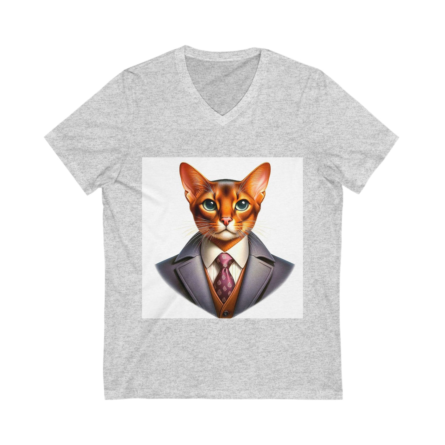 Abyssinian businessman Jersey Short Sleeve V-Neck Tee