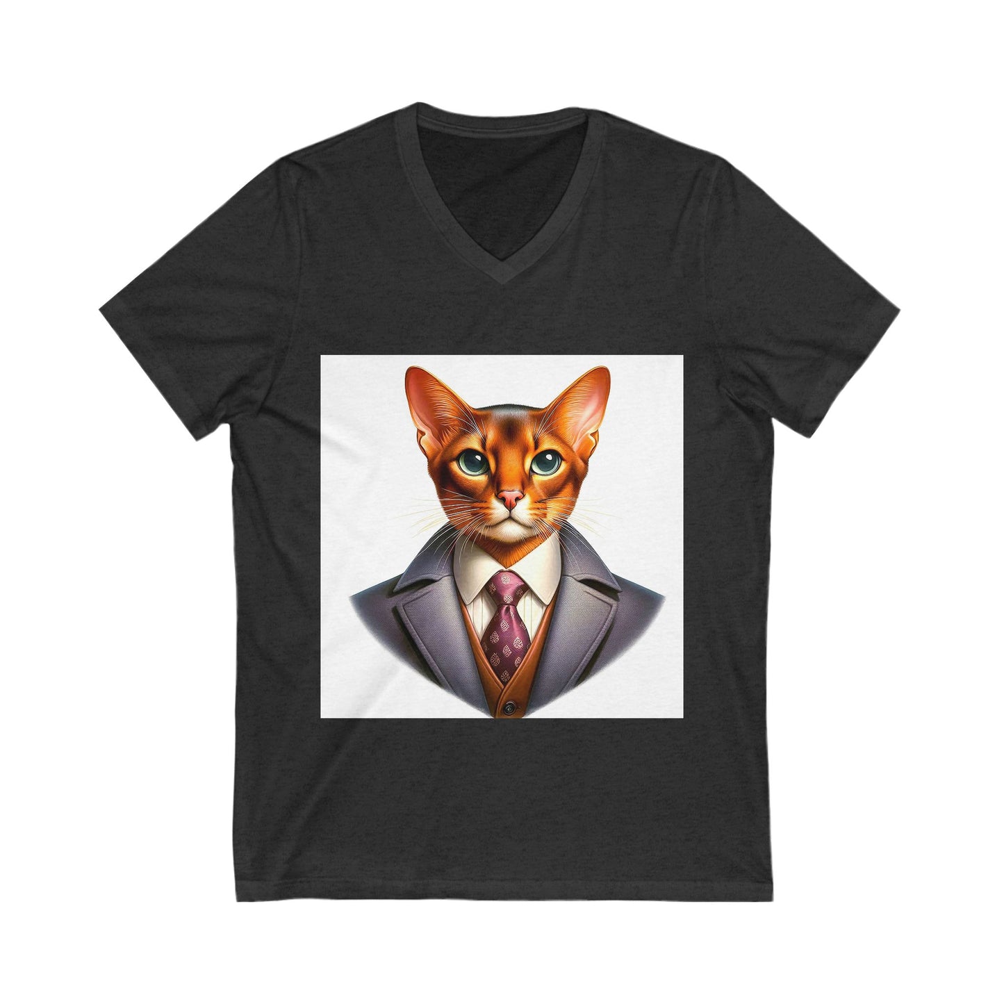 Abyssinian businessman Jersey Short Sleeve V-Neck Tee