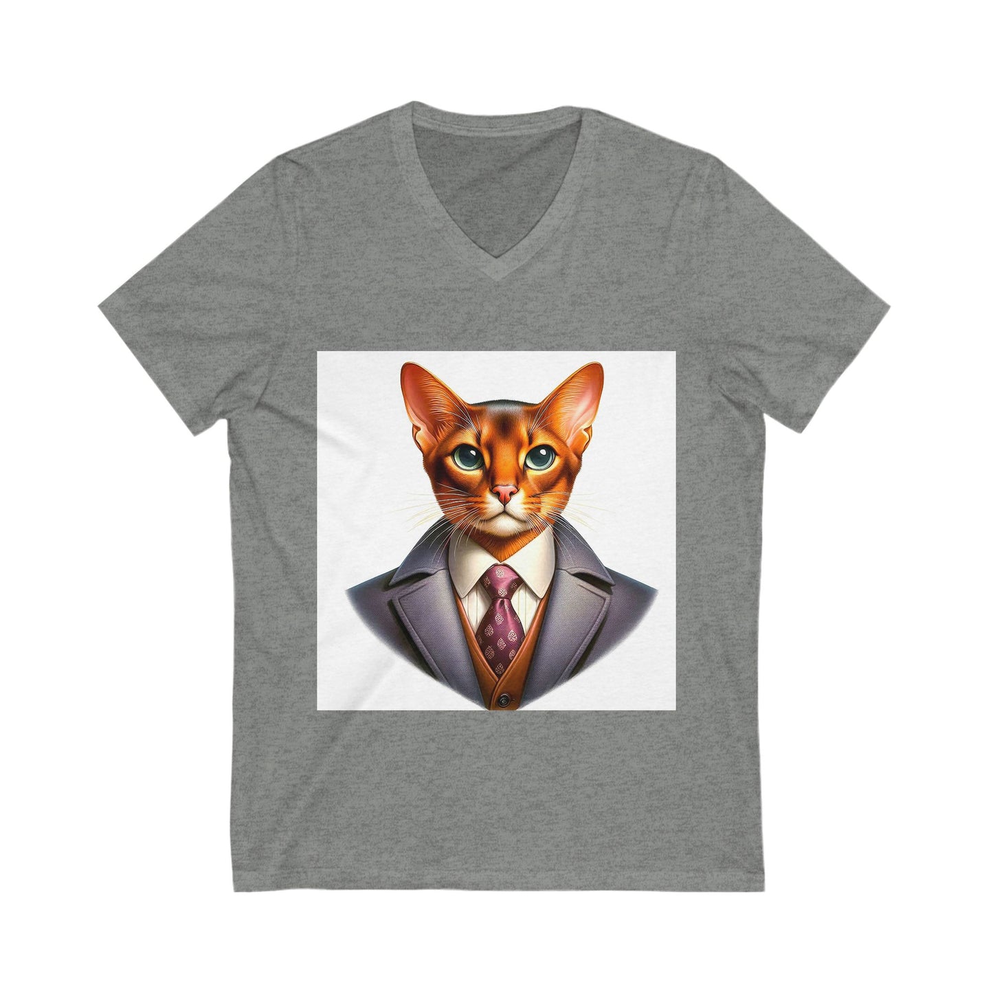 Abyssinian businessman Jersey Short Sleeve V-Neck Tee