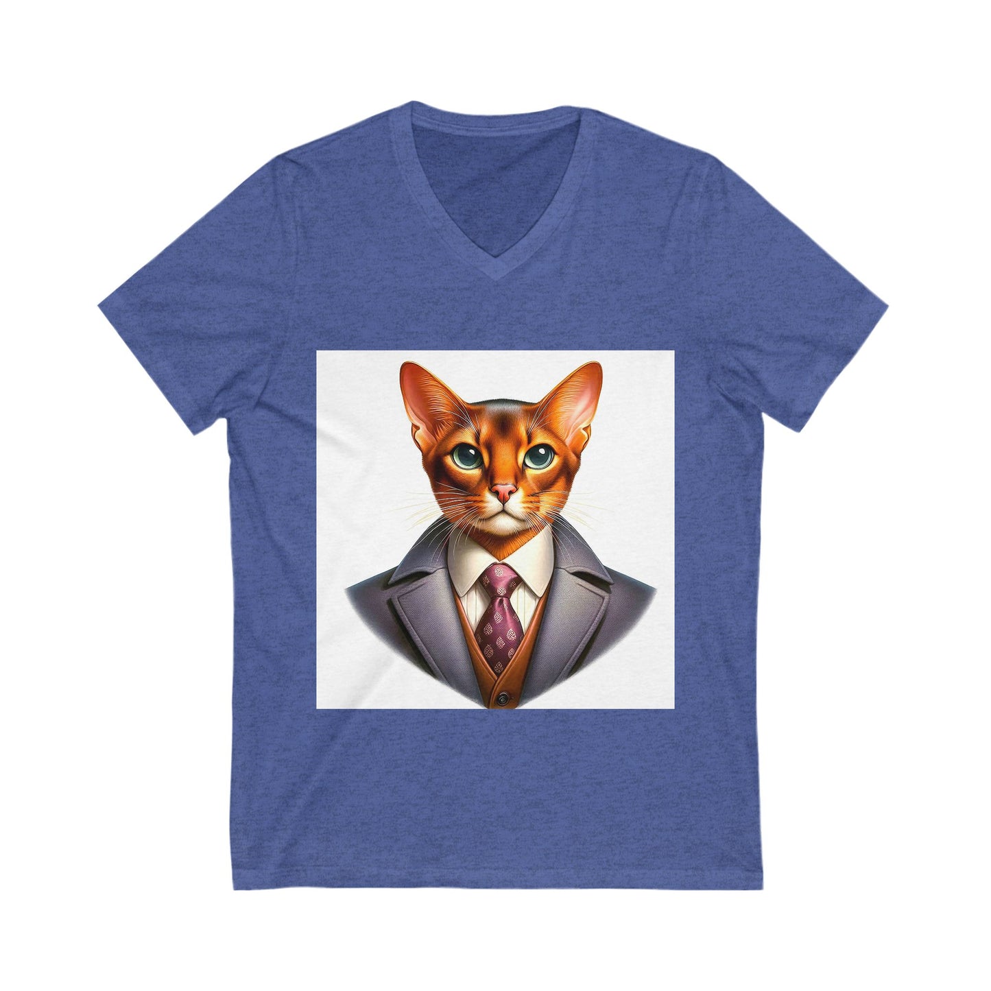 Abyssinian businessman Jersey Short Sleeve V-Neck Tee