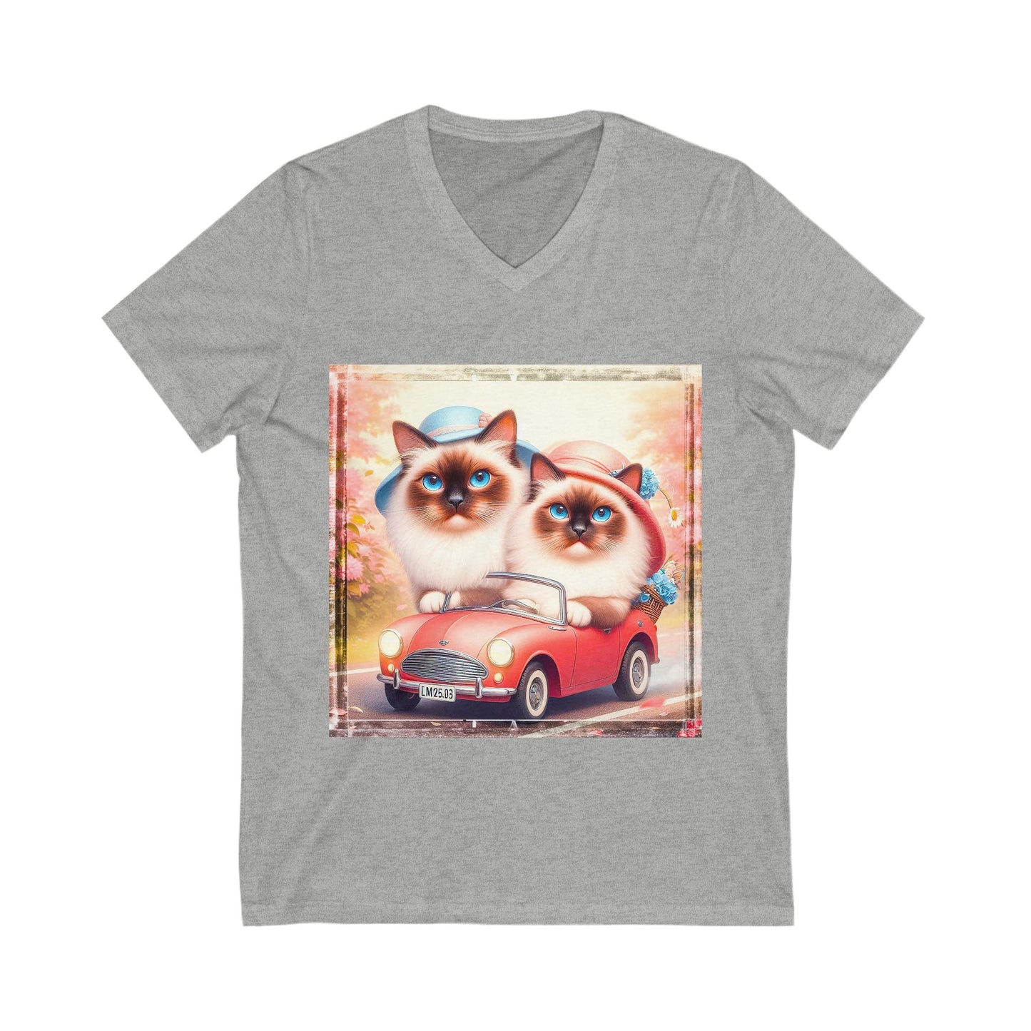 Wacky Birman Unisex Jersey Short Sleeve V-Neck Tee