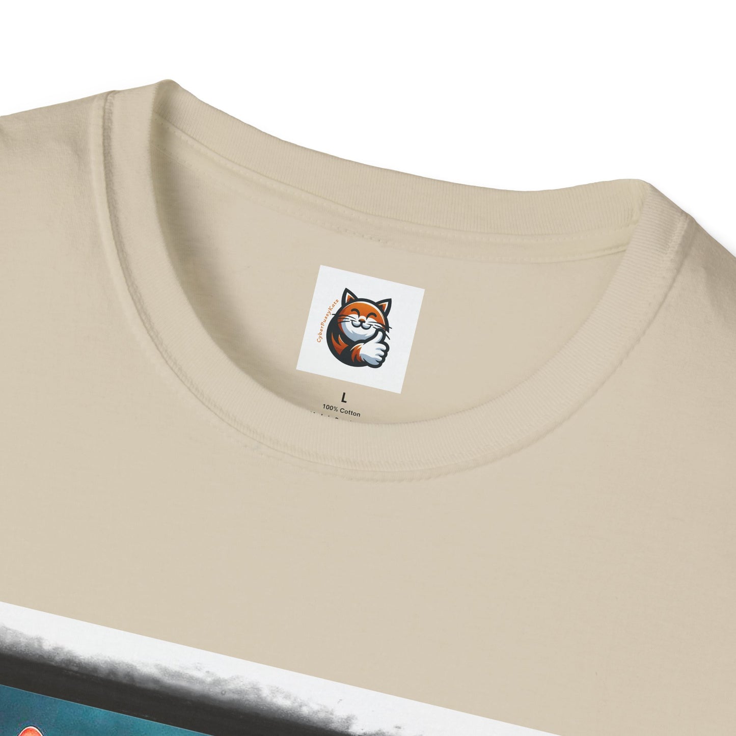 Wacky Cornish Rex Cat Unisex Softstyle T-Shirt