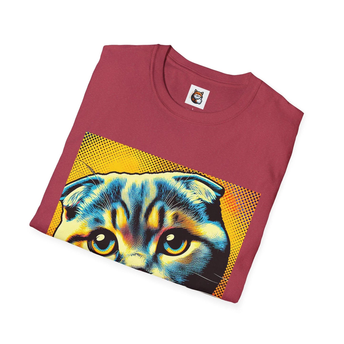 Scottish Fold yellow T-Shirt by Printify