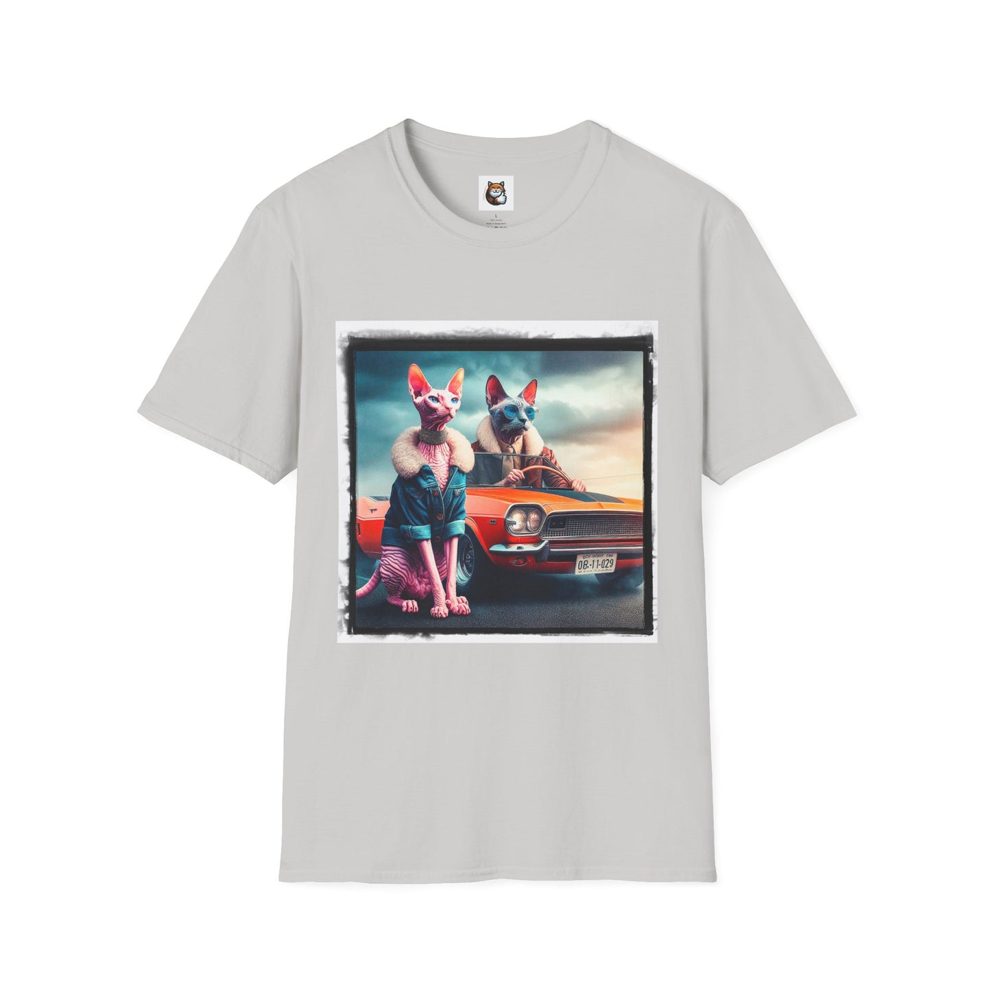 Wacky Cornish Rex Cat Unisex Softstyle T-Shirt