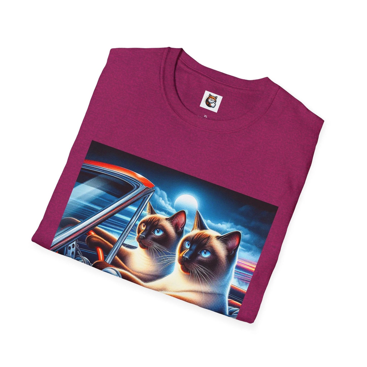 Wacky Siamese Cat friends drivinh by Printify