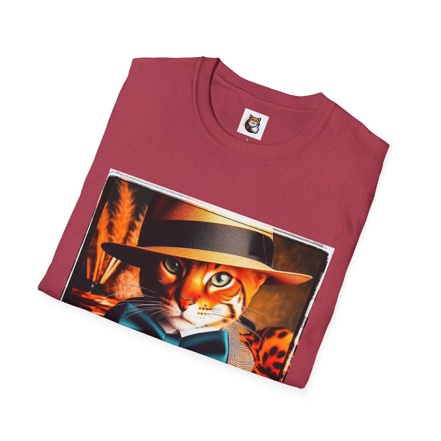 Bengal Unisex blue bow tie Softstyle T-Shirt by Printify