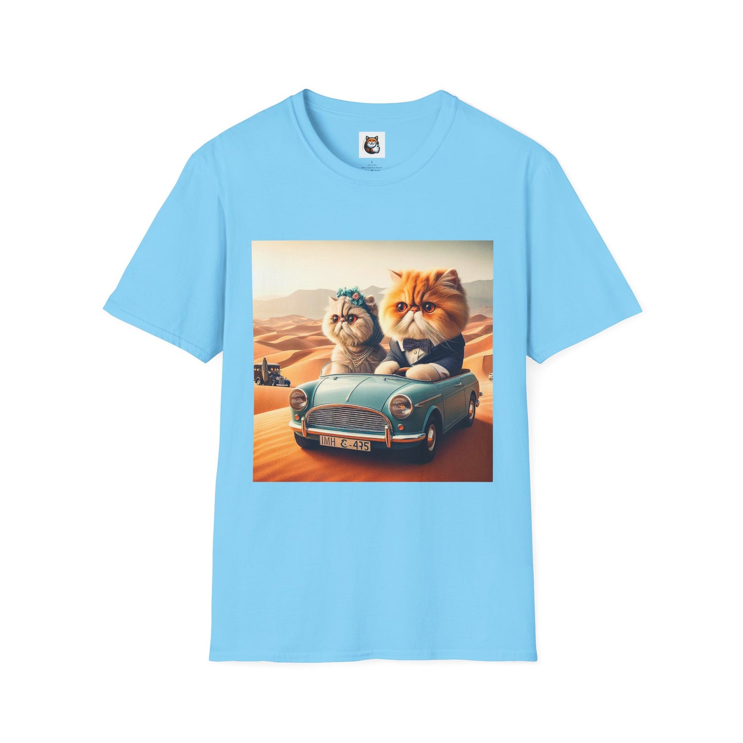 Wacky Persian Cat Unisex Softstyle T-Shirt