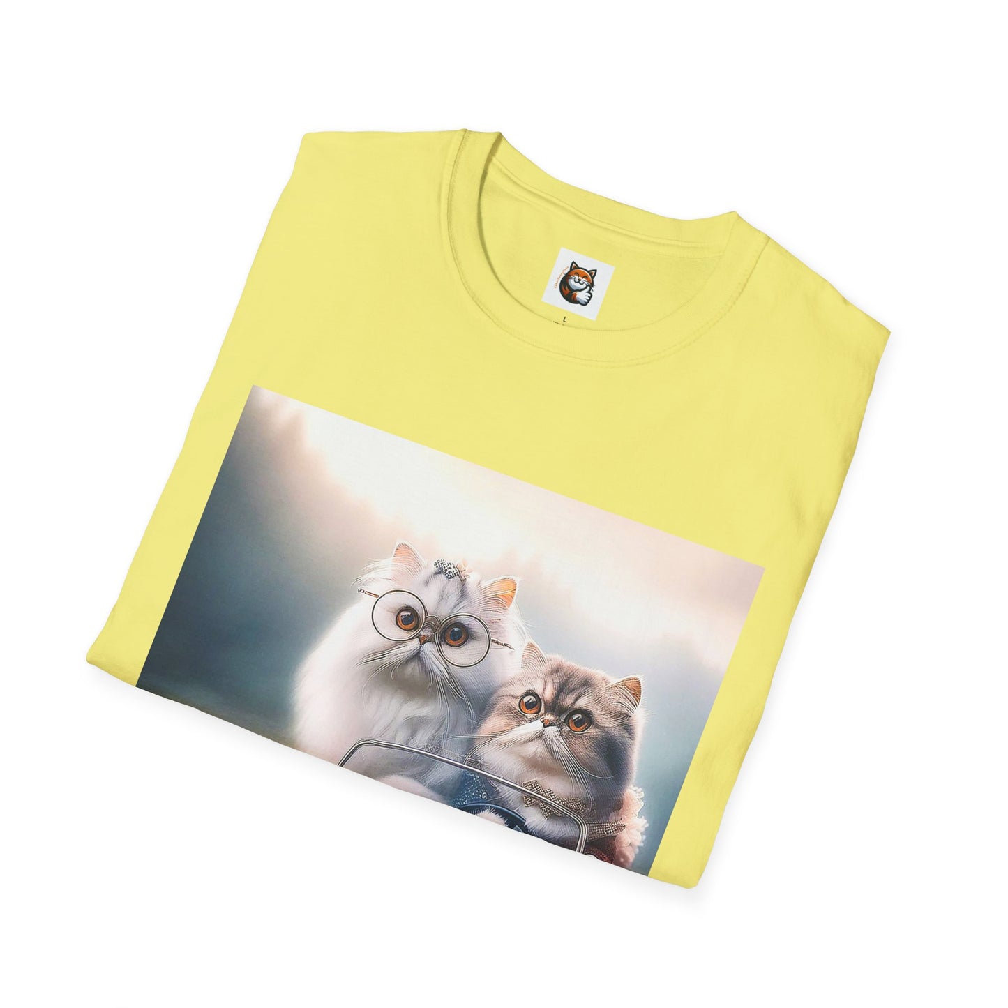 Wacky Persian Cat Unisex Softstyle T-Shirt
