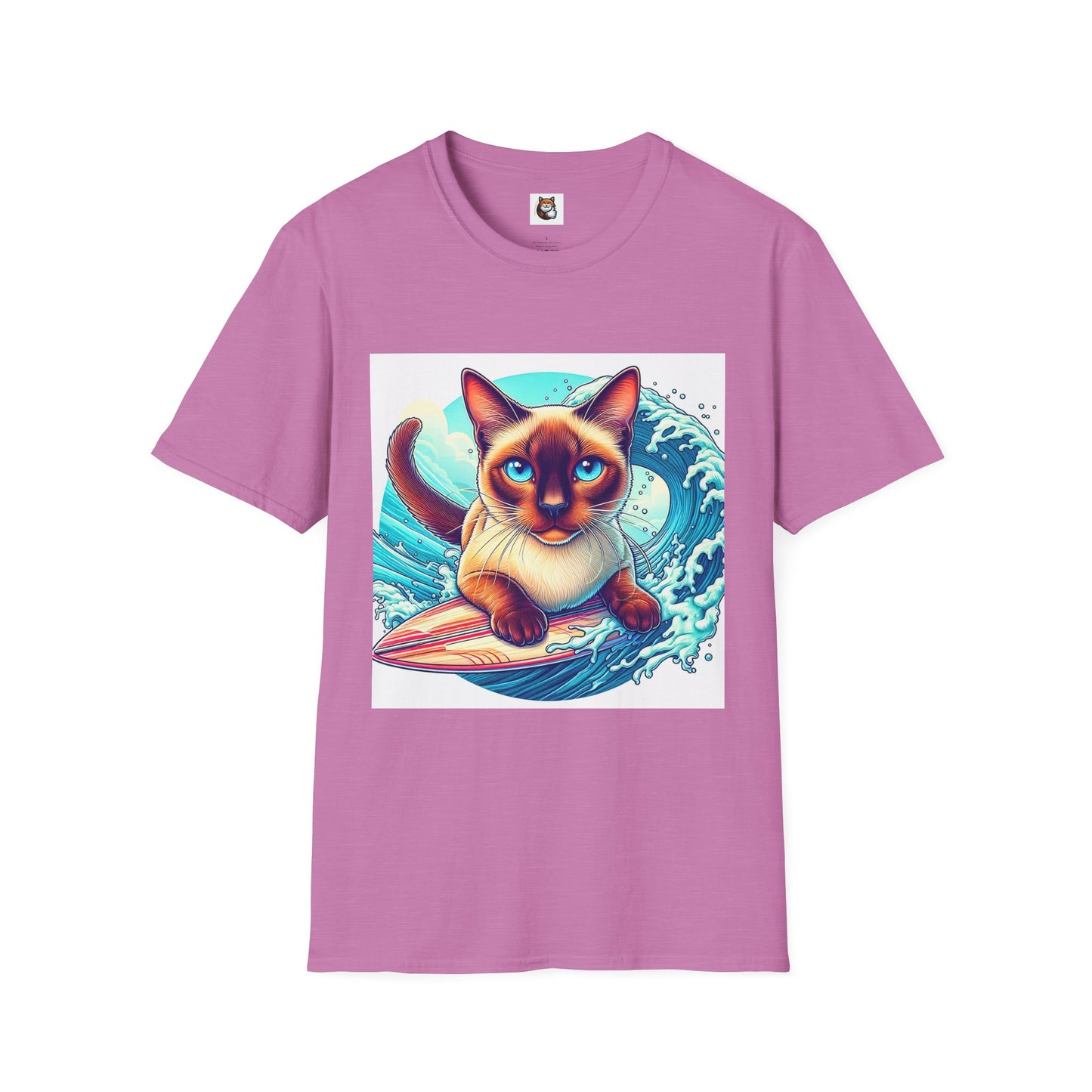 Surfing Siamese Cat