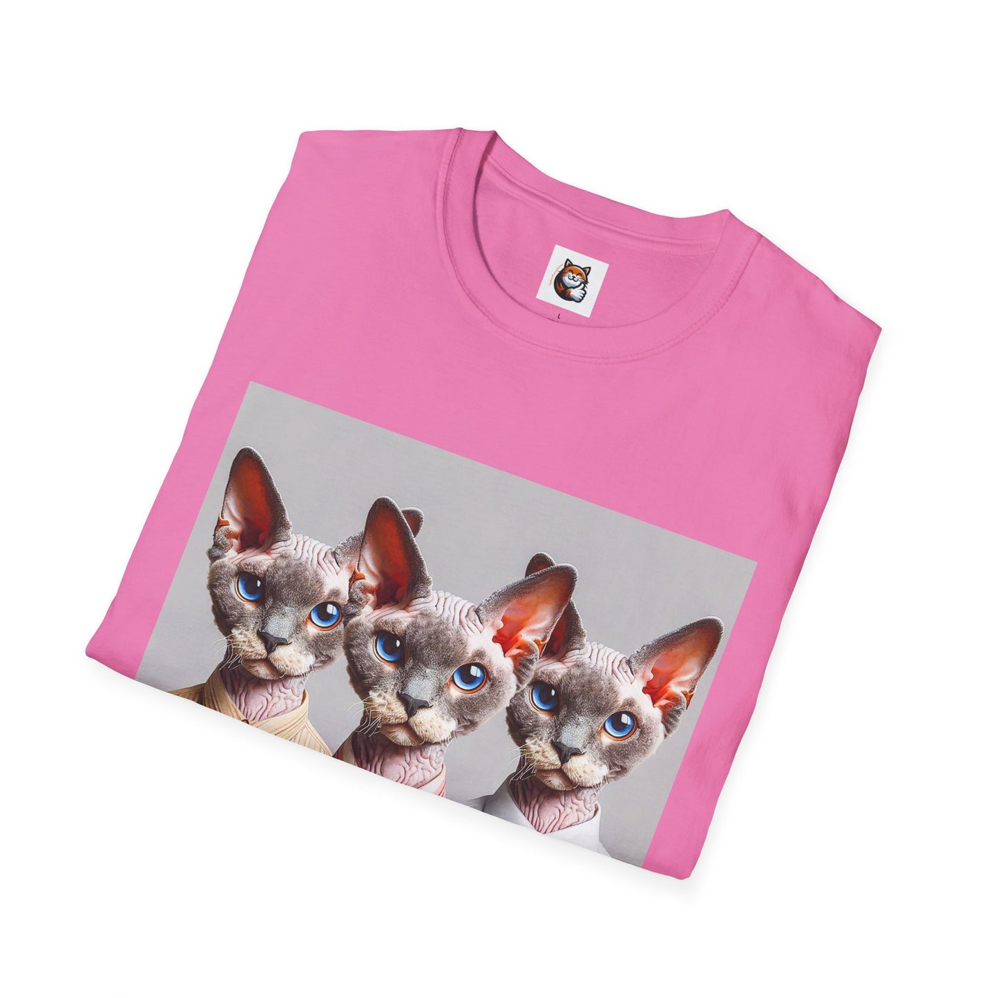Devon Rex Cat business suits Softstyle T-Shirt