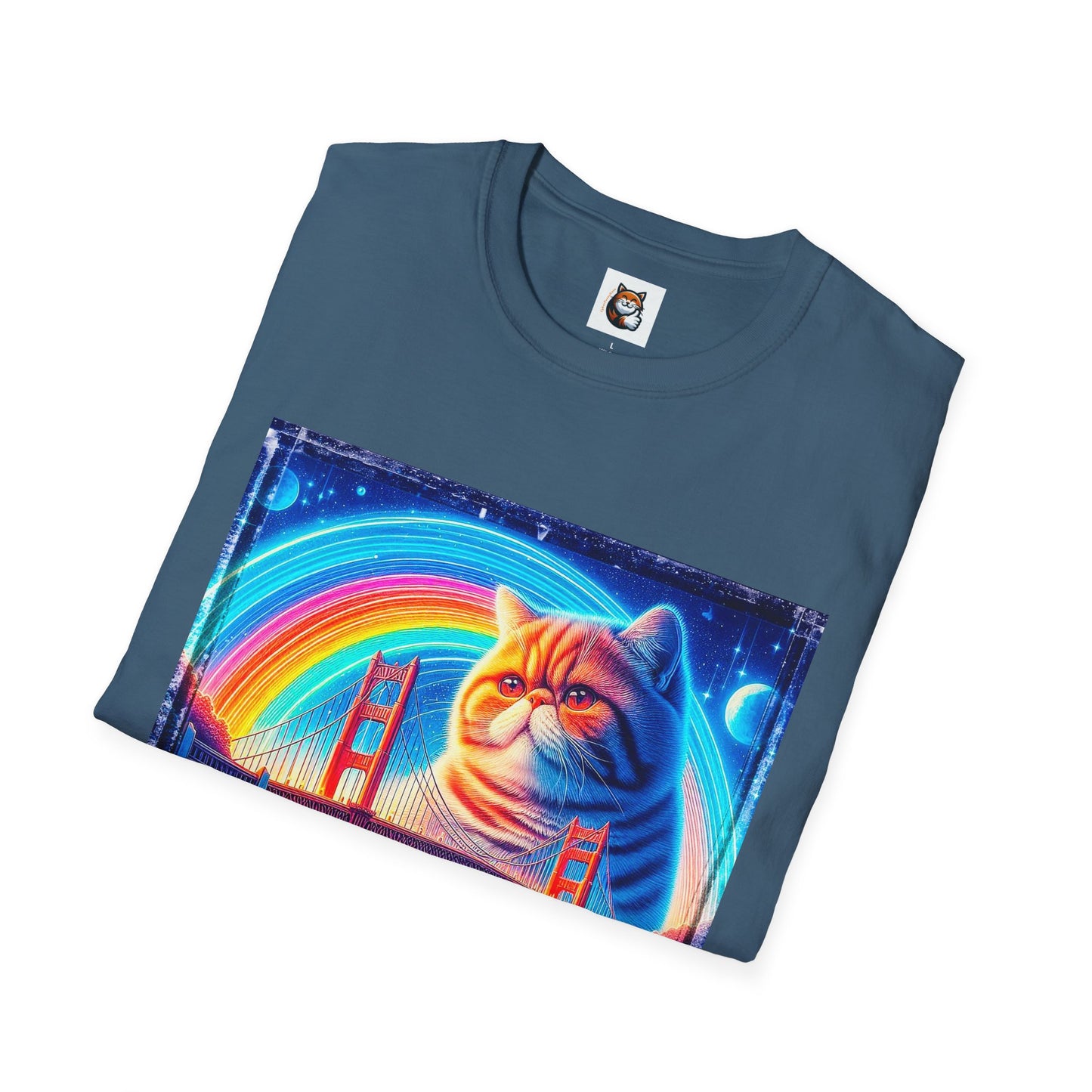 Exotic Shorthair Cat Unisex Softstyle T-Shirt