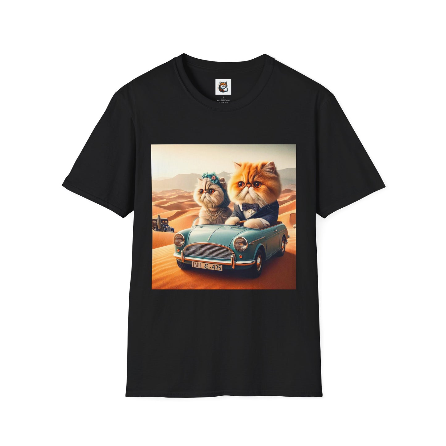 Wacky Persian Cat Unisex Softstyle T-Shirt