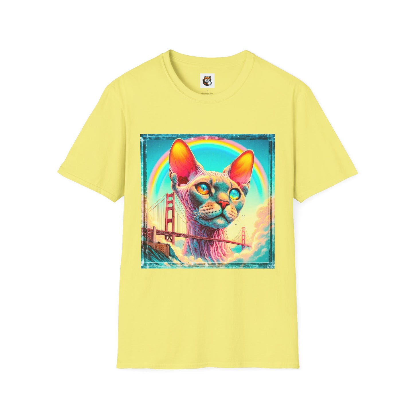 Devon Rex Cat Unisex Softstyle T-Shirt