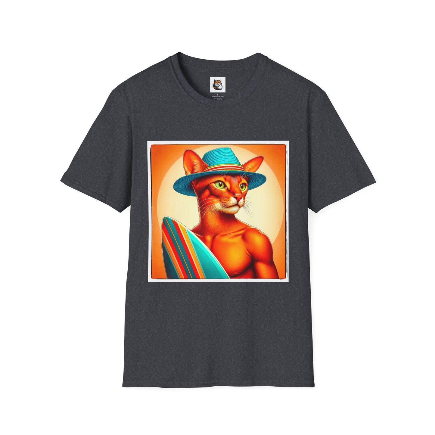 Abyssinian surfing Softstyle T-Shirt
