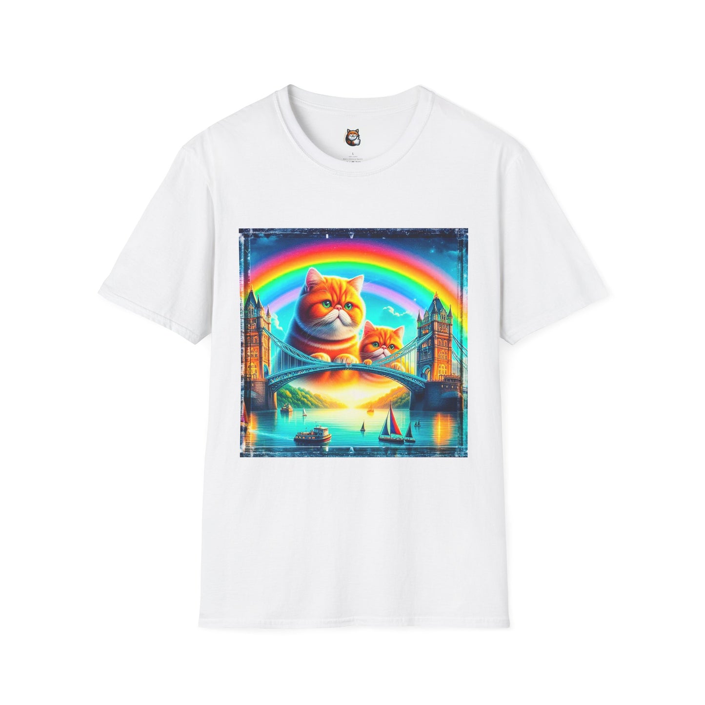 Exotic Shorthair Cat Unisex Softstyle T-Shirt