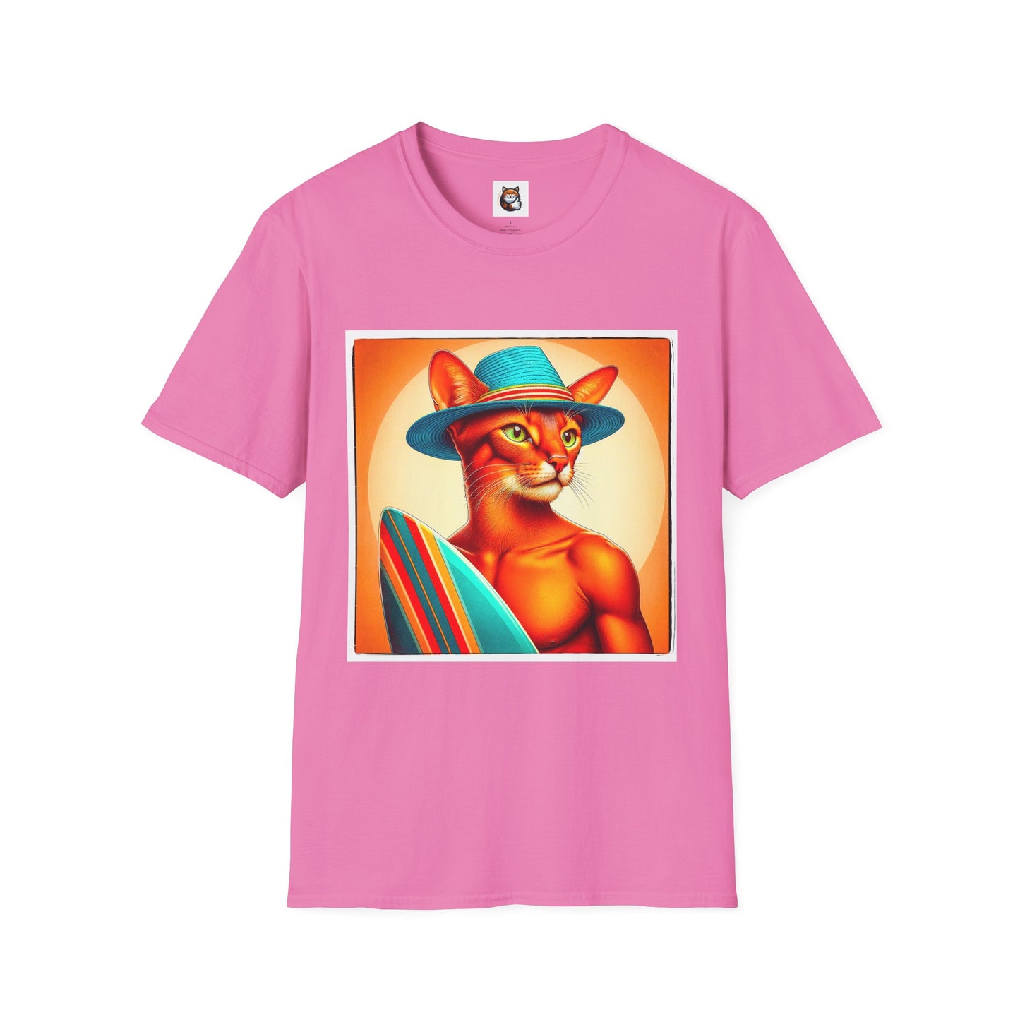 Abyssinian surfing Softstyle T-Shirt