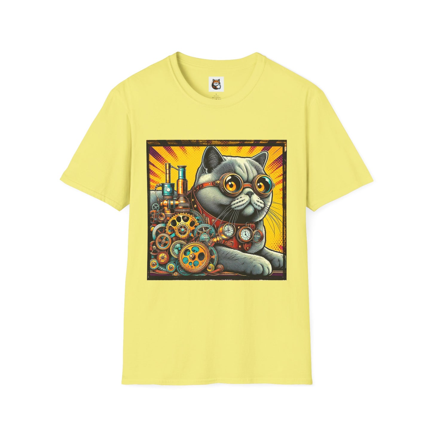 British Shorthair steam punk Softstyle T-Shirt