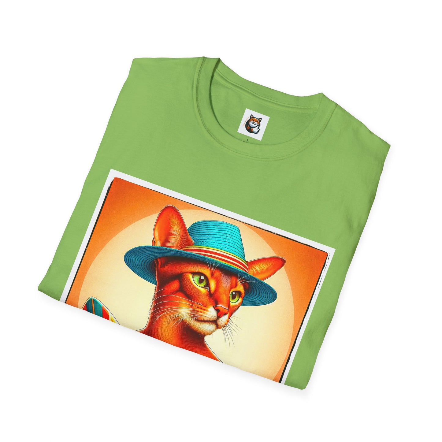 Abyssinian surfing Softstyle T-Shirt
