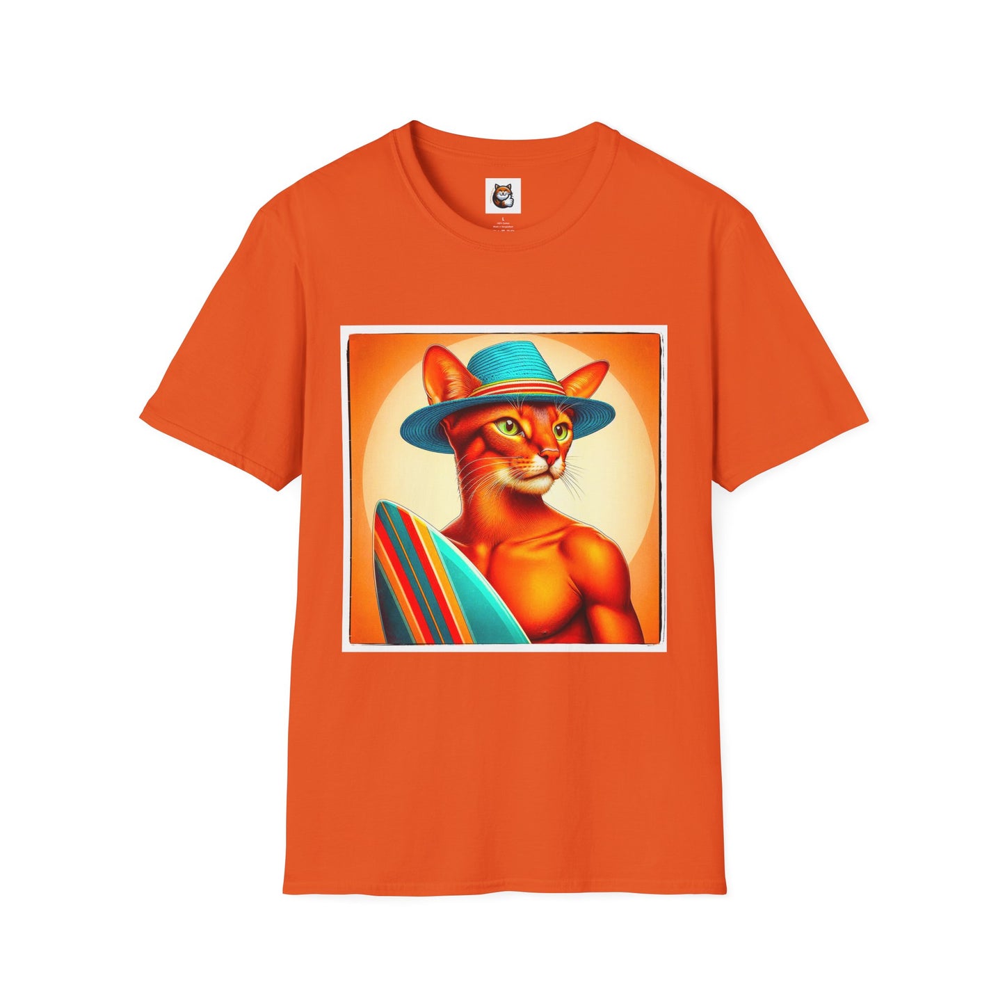 Abyssinian surfing Softstyle T-Shirt