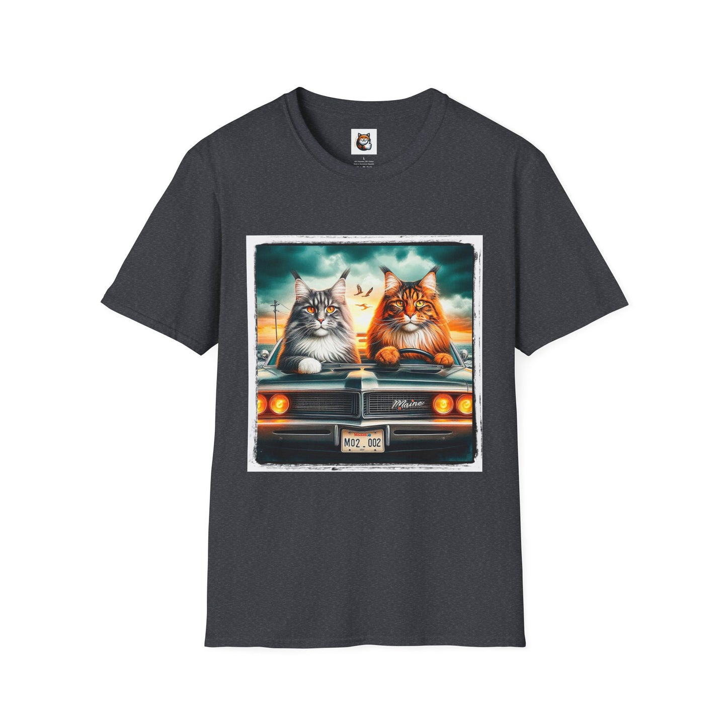 Wacky Maine Coon Unisex Softstyle T-Shirt
