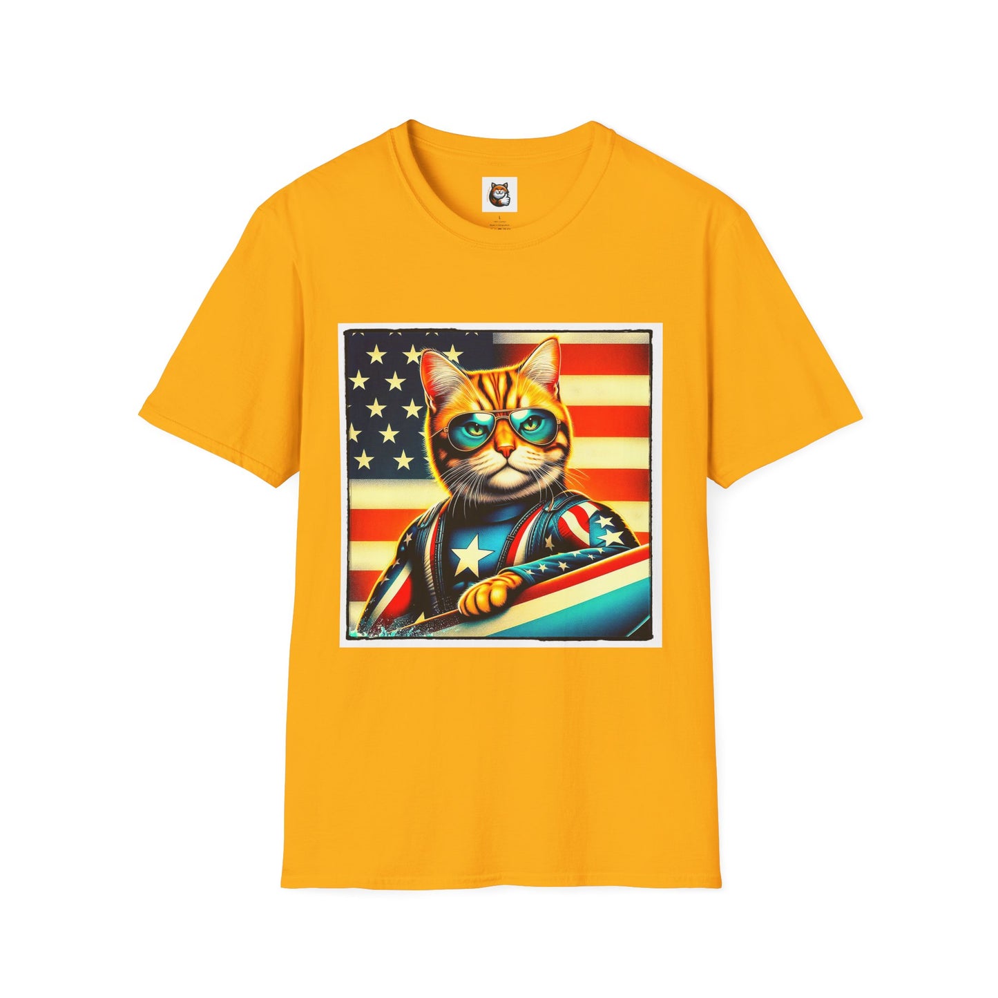 American Shorthair surfing Softstyle T-Shirt