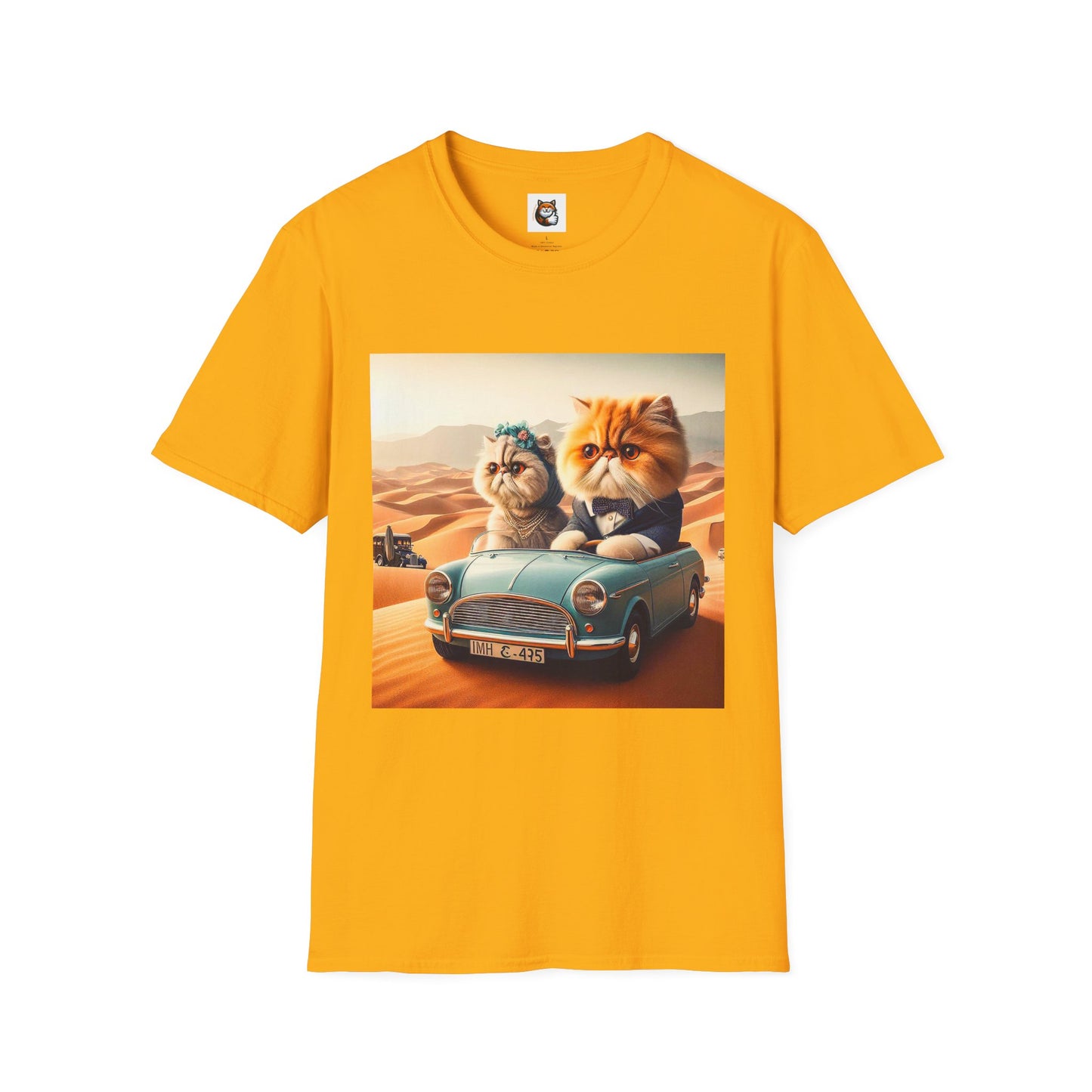 Wacky Persian Cat Unisex Softstyle T-Shirt