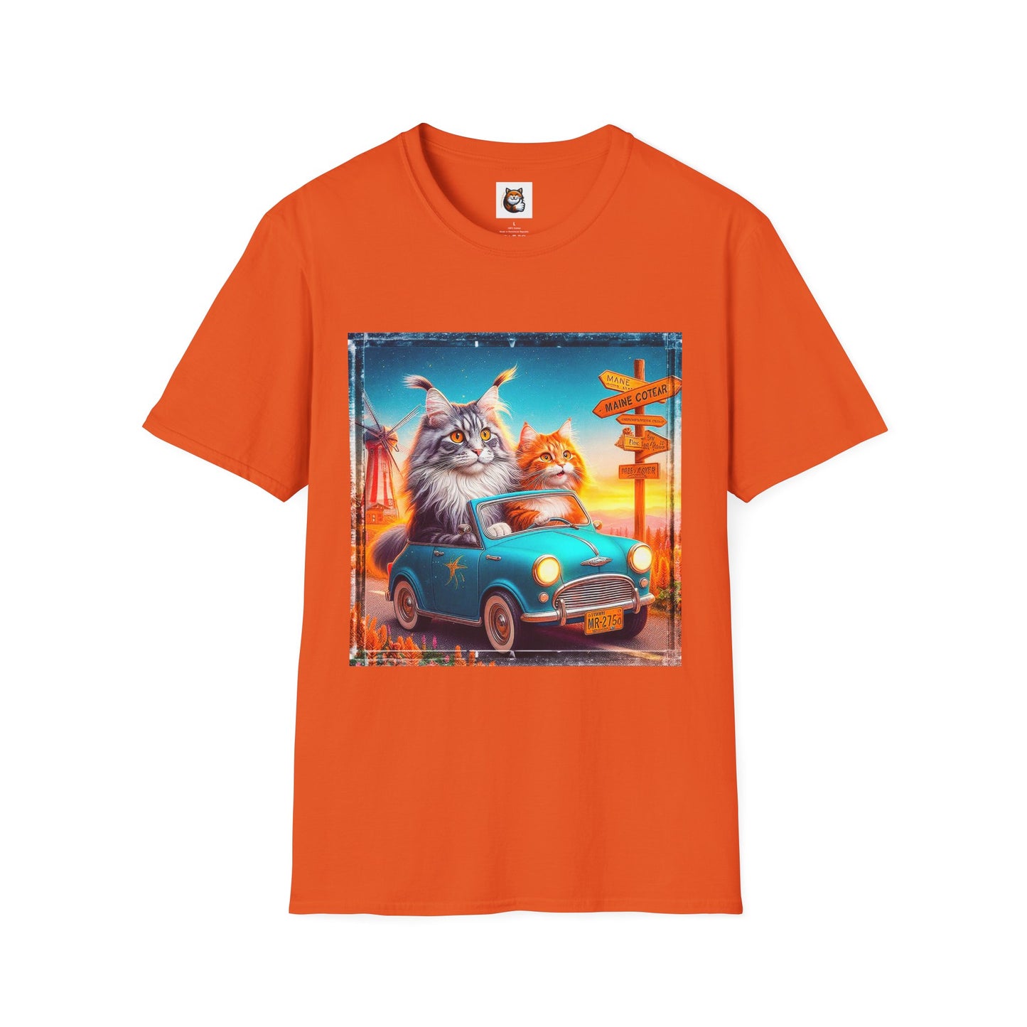 Wacky Maine Coon Unisex Softstyle T-Shirt