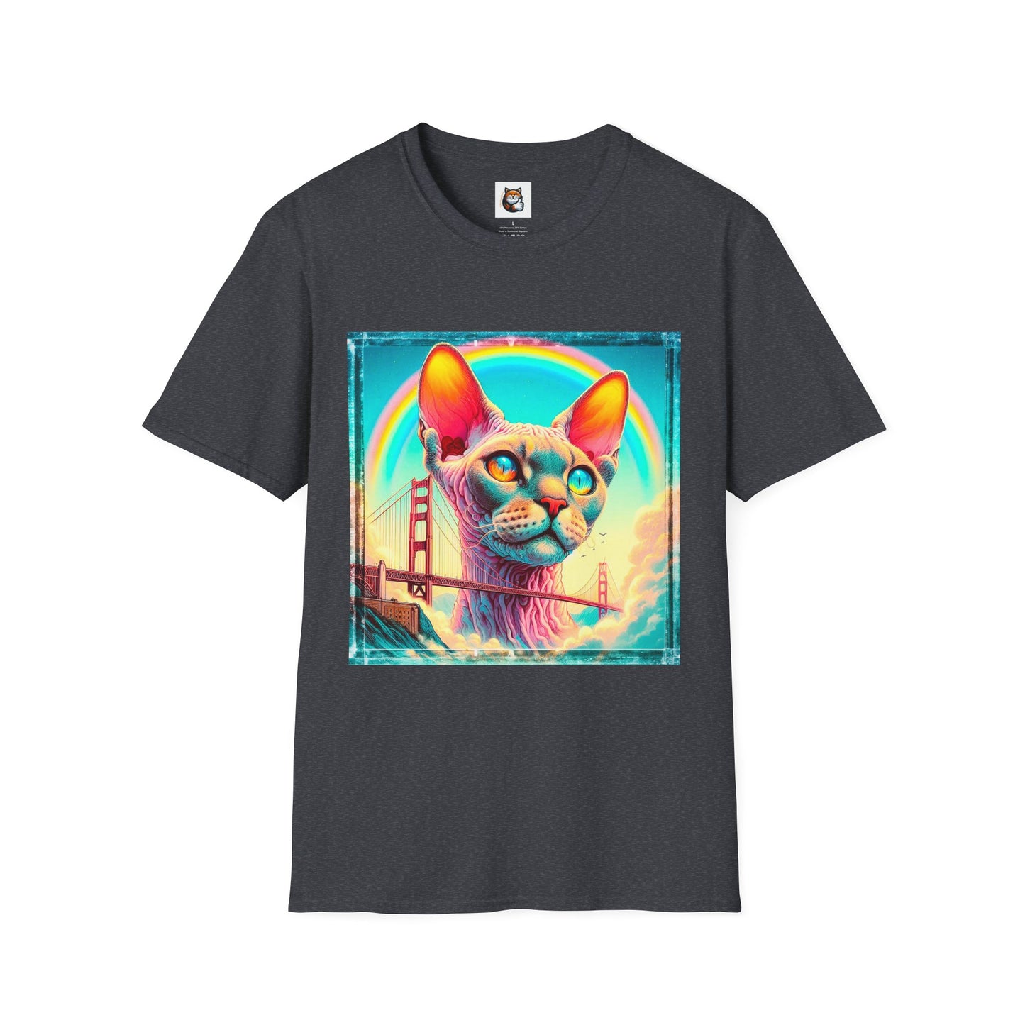 Devon Rex Cat Unisex Softstyle T-Shirt